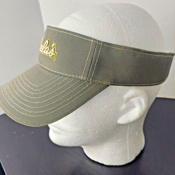 CABELAS Sun Visor Hat OSFM Embroidered Hook 'n Loop Pair - Set of 2 Gray Tan - Picture 4 of 5
